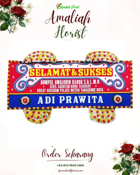 Papan Bunga Ucapan Selamat Seboto